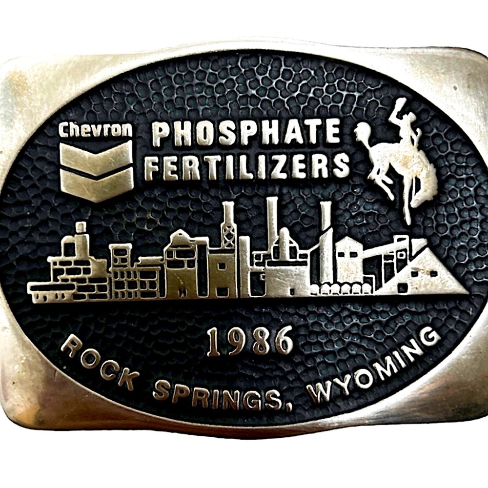Brass Phosphate Fertilizers Belt Buckle